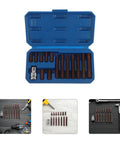 Ultimate 15 Piece Socket Set With H4 H12 Hex Bits And Half Inch Adapter For Garage Fixes, Durable Alloy Tools In Tightly Organized Case To Keep Your Rig Ready For Any Auto DIY Adventure, blue case open