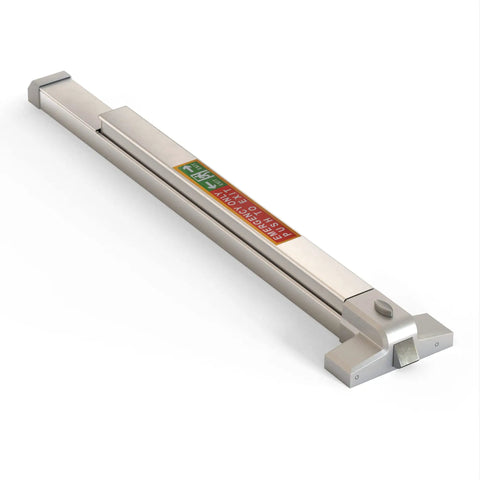 Stainless Steel Commercial Emergency Exit Push Bar Panic Exit Device for Wood and Metal Doors with Exterior Locking Lever Trim