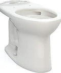 Side view of Elongated Universal Height Toilet Bowl With Tornado Flush For A No Fuss Clean And Cefiontect Glaze Reducing Stains Colonial White