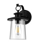 Outdoor Wall Lantern Waterproof Exterior Light Fixture With Clear Glass Shade For Front Porch And Door Modern Farmhouse Style Sconce