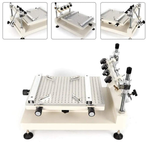 3040 Solder Paste Printer for SMT SMD PCB Stencil, Manual Screen Printer With 250 X 400 mm Working Area, High Precision