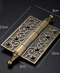 Zinc Alloy Bearing Door Hinge With Screws Silent Close For Wooden Doors And Cabinets Super Durable Cabinet Hardware That Fits Closets And Cupboards Easy Install Smooth Quiet Action Multicolor Finish, ornate brass hinge 15.5cm x 10cm