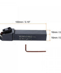 Indexable CNC Lathe Turning Tool Holder 45 Degree MCSNR1616H12 Five Eighth Inch Shank with wrench