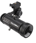 Adjustable Scope Camera Adapter For Phones with universal mount and quick twist lock, side view showing dials and eyepiece fitting.