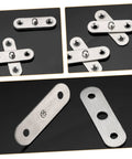 Heavy Duty Stainless Steel Pivot Hinges For Invisible Doors And Hidden Swivel Hinge, 10 Pcs For Bookcases And Furniture, Self Closing