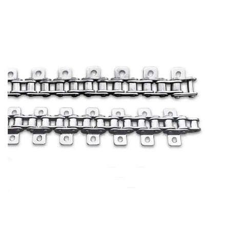 Top Grade Stainless Steel Roller Chain With Ear Plates 06B Or 08B Heavy Duty Industrial Conveyor Belt Transmission Link.