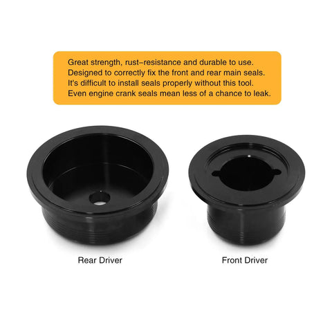 Front And Rear Crankshaft Seal Driver Kit For 01 Through 16 GM 6.6L Duramax Diesel LB7 LLY LBZ LMM LML Built Tough From Aluminum Alloy
