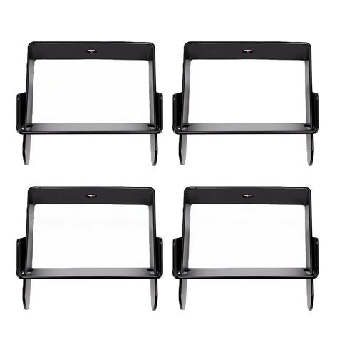Heavy Duty Stainless Steel Leaf Spring Clamps 2 Inch Wide For Truck And Trailer Vehicle Stabilizing To Stop Axle Wobble And Boost Ride Control, set of 4 black clamps
