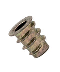 Heavy Duty Threaded Insert For Soft Wood By E Z LOK Zinc Hex Flanged 8 32 Internal Threads 10mm Length Pack Of 100 Ideal For DIY