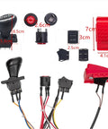 24V Ride On Toy Wiring Harness Conversion Kit With 2.4G Wireless Switch Box for Upgrades, connectors and components layout
