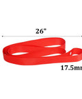 Red 26-inch rim tape, 17.5mm wide, for Two Pack 26 Inch Bicycle Rim Tape Rim Strip Eighteen Millimeter Wide High Pressure Puncture Resistant Inner Tube Protection Pad Elastic PVC Wheel Liner For Mountain And Road Bikes Tubeless Ready.