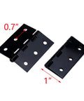 2 Inch Black Iron Door Hinges Set of 12 With Mounting Screws For Cabinets Doors Gates Barns And Interior Use