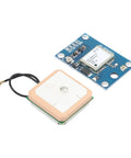 Neo-8M GPS Receiver Module With Built-In Antenna For Arduino Projects 3V To 5V Power Supply Plug And Play Blue Board with Connector