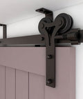 5 Feet Ceiling Mount Sliding Barn Door Hardware Kit For A 30 Inch Wide Single Wooden Door Easy To Install Smooth Quiet Operation Y Shape Hanger Heavy Duty Steel With Anti Corrosion Finish Pre Drilled Rails And L Bracket