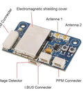 24G PWM PPM IBus Receiver For FPV Racing Drones With Two Way Transmission Battery Voltage Readout Dual Antenna AFHDS 2A Protocol