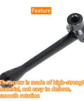 Handle component of 4 X 1-1/4 Precision Mill Vise Without Base For CNC Milling Machines, Lockdown Vise Clamp, heavy-duty metal