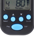 Close-up of Mini LCD Digital Metronome With Clip And Lanyard Hole Pocketable Tempo Device For Guitar Piano Drums Black