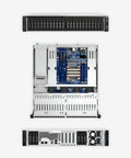 Hella Fast Enterprise Nas With Thirty Bays Of Two Point Five Inch Sata Drive Slots And Lightning Quick All Flash Storage, interior components shown.