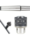 Premium B16 Drill Chuck Featuring Badass Tight Hold And Hella Tough Build For Mini Metal Lathes Tailstocks With MT2 Arbor Quenched Steel accessory.