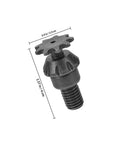 Durable Iron Transmission Gear Reduction Unit Packing Serious Gasoline Engine Kick And Tough As Nails Torque For Mini Bikes Atvs Trucks And Street Motorcycles detailed view of a black iron gear component, 1.57 in height, 0.9 in width.