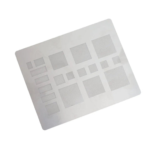 Universal BGA Reballing Solder Paste Stencil Kit For Phone IC Repair, Stainless Steel Mesh Template with varied hole sizes