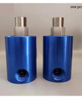 Beefed Up High Speed Rotary Joint For Coolant 360 Degree Rotary Union 1.6 MPa Max Pressure 3500 RPM Left Hand Thread Size One Quarter Inch Durable Precision Bearings Leak Resistant Connectors For Machinery blue aluminum rotary unions with 1/4-inch thread