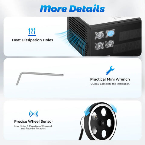 Rock Solid Digital Length Counter With Rollout Cable Wheel For Quick Taping Jobs, Straight Shooting Accuracy Handles Heavy Duties, Hassle Free Dual Relay Control Tracks Up To 999999