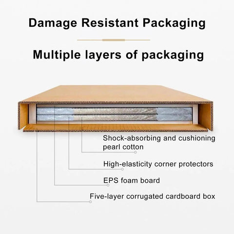 Kickass Heavy Duty Double Door Access Panel Cover With Screamin Sleek Black Beaded Frame To Hide Ugly Utility Holes On Walls And Ceilings While Providing No Sweat Cleanup And Rock Solid Build Quality For Your Next Renovation Job, shown in protective packaging with cushioning layers.
