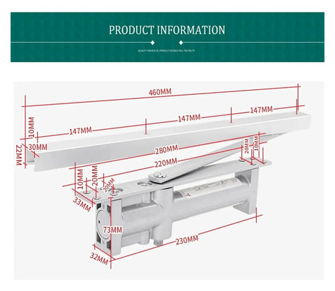 3 Way Adjustable Wooden Door Concealed Hinge For Smooth Quiet Operation With Hidden Hardware with detailed measurements shown