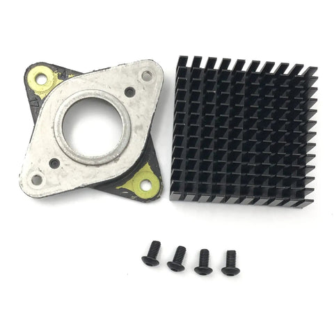 Nema 17 Damper Stepper Motor Vibration Dampers with M3 Screws, steel and rubber, and heat sink, for 3D printers, pack of 4