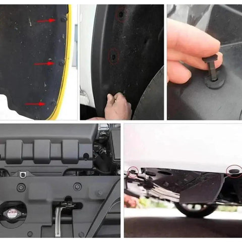 190 Piece Car Plastic Bumper Clip Kit With 6 Styles Retainer Fasteners And Push Rivets For Auto Body Repairs installation examples