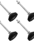 4 Pcs M8 Metal Adjustable Leveling Feet Heavy Duty Swivel Furniture Glides Leveler For Tables Desks Shelves And Chairs Black