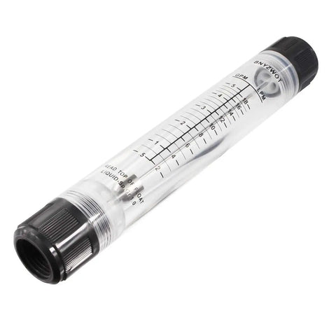 Panel Type Water Flow Meter G15 Zero Point Five To Five GPM And 2 To 18 LPM With 20 mm Or Half Inch BSP Female Thread Plastic Metal Construction