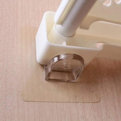 Punch Free Self Adhesive Shelf Pegs For Cabinets And Shelves Clear Plastic Shelf Clips No Nails Needed Easy Stick On