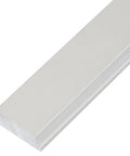 Pro Grade Aluminum T Track 11.8 Inch for T Slot Miter Sliders, silver anodized, close-up view of end and side profile.