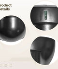 Close-up details of weather resistant black Outdoor Microwave Motion Sensor with No Guesswork Precision in Human Presence Sensing.