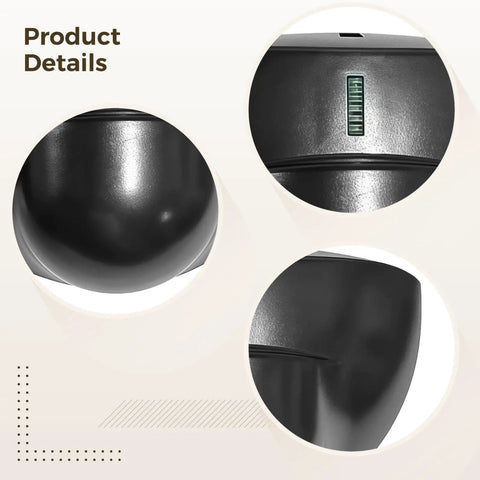 Close-up details of weather resistant black Outdoor Microwave Motion Sensor with No Guesswork Precision in Human Presence Sensing.