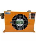 Front view of Air Cooler For Hydraulic Systems 200 Lpm Oil Radiator With Heat Exchanger Heavy Duty Air Cooled Cooler