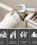 Beefy 24 Millimeter Metric Combination Wrench Built For Pros With 12 Point Box End And 15 Degree Offset in pipeline repair