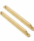 Six Pack Champagne Bronze Cabinet Pulls With Backplates And Spacers For Twelve Point Six Inch Hole Center Drawers Zinc Alloy Solid Kitchen Handles