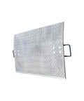 Top Shelf 48 Inch Aluminum Dock Plate 4000 Lb Heavy Duty Loading Ramp With Handles, non slip treadplate surface for hand trucks.