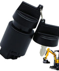 Heavy Duty Ignition Starter Switch For Cape Generator 6500 6700 427 186F And AGT 5K 7X Mini Excavators with black housing and keys