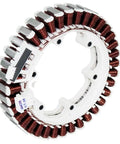 OEM Motor Stator Assembly for Washing Machines Replacement Kit with copper wiring and plastic frame, 11 in. diameter