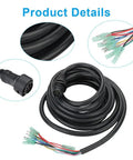 Cable Main Wire Harness For Yamaha Outboard Motor Remote Control Box 10 Pin 16.4 Feet Marine Electrical Harness Replacement