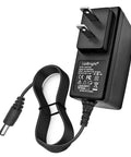 9V Universal Power Adapter For Alesis MIDI Keyboards And Drum Modules That Delivers Plug And Play Power shown with plug and cable.