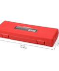 Red case for Three Quarter Inch Drive Impact Extension Bar Set In CR MO Steel With Black Oxide Finish Includes Four Inch Six Inch And Ten Inch
