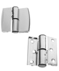 2 Pcs Heavy Duty Stainless Steel Concealed Hinges for Public Restroom Stall Partitions, Flush Mount Bathroom Door Hardware view.