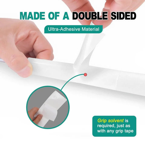 Hands applying tape from All-In-One Golf Grip Removal And Regrip Kit With 360 Degree Swivel Table Vise, Pro-Grade Grip Vise Clamp.
