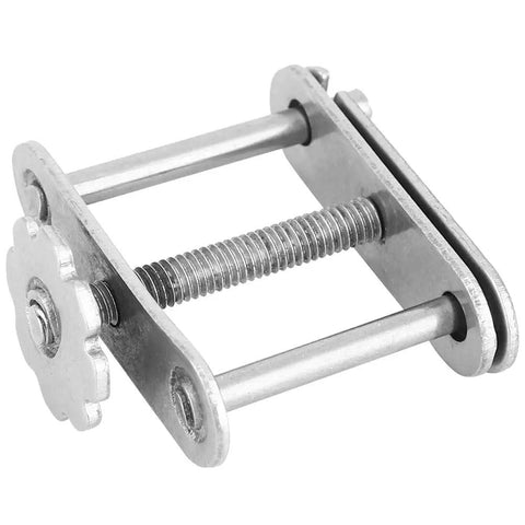 Iron-plated swivel screw tubing clamp, part of 10 Pack Flow Control Pipe Clamps Set With Iron Plated Hose Fixing Clips for labs and clinics.