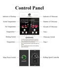 Control panel of Heavy Duty Ultrasonic Parts Cleaner With Digital Timer For Automotive Injectors And Carburetors 3600 Watts Powerhouse 360 Liter Tank.